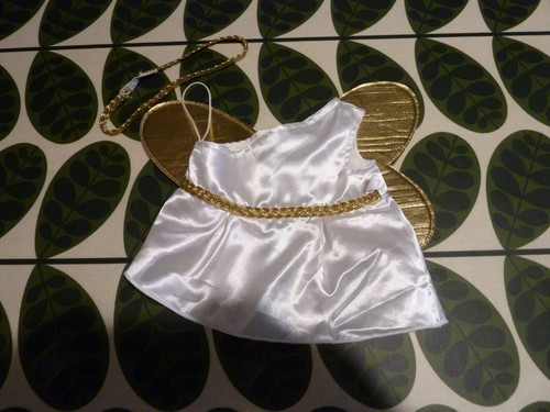 Cute build bear white angel - build,