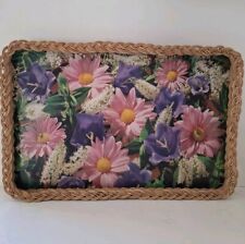 Vintage 1970s Floral Serving