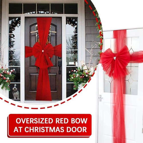 Christmas door bow - christmas,