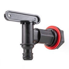 Water butt/rain barrel/water tank outlet tap with nut and washer requires a 26mm