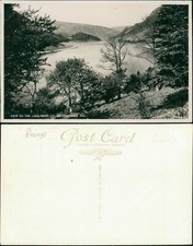 Rhayader View on the Lake Elan Valley J Salmon Real Photo RP