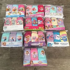 3 x Girls Character Knickers Kids Disney Underwear Briefs Age 1 - 8 Years