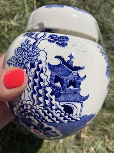 Masons ginger jar small - small, blue