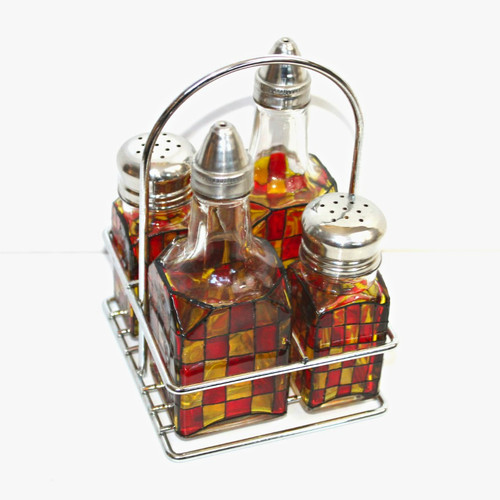 Mosaic glass salt - salt, &