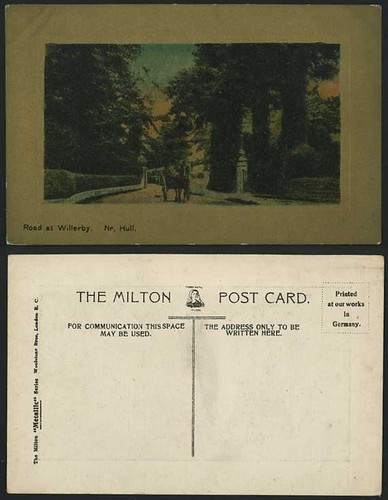 Yorkshire old postcard road - yorkshire,