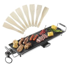 Teppanyaki Grill XL 2000W Electric Griddle with Non Stick Plate Easy Clean BBQ