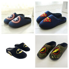 UK Home Slippers Winter Warm Soft Shoes Superhero Superman Unisex Slipper Gift