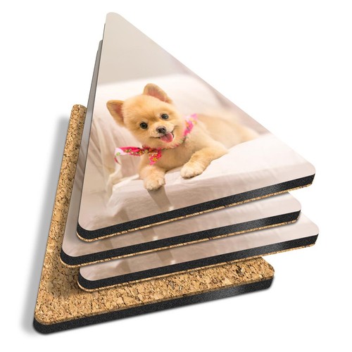 Triangle coasters cute - 4x,