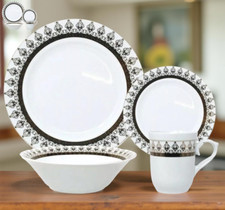 16PC Dinner Set 4 Person Gold