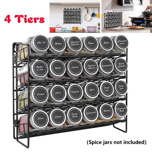 Tier spice rack stand - spice, wall