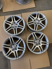4 X SET MERCEDES C CLASS W204 AMG 17” ALLOY WHEELS STAGGERED 7.5J 8.5J ET 47 58
