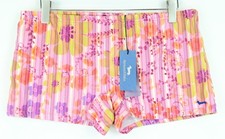 HARMONT & BLAINE Acqua ~W34 Pink Swim Trunks Men Striped Floral Pool Shorts *