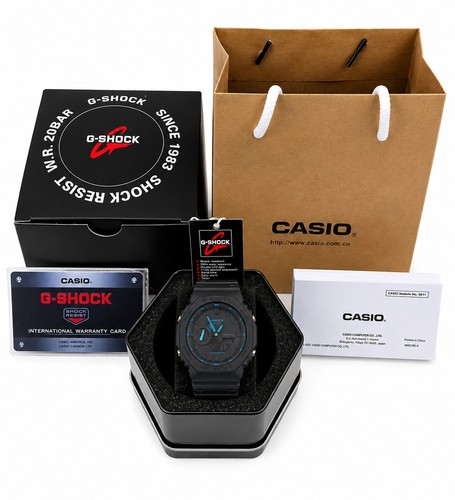 Casio shock 2100 black - casio, g-shock