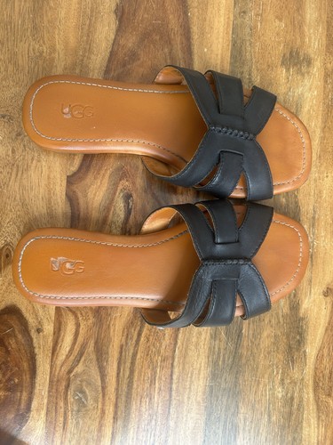 Ugg leather flip flops size - flops, uk