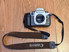 Canon EOS 50E 35mm SLR Film Camera Body Only. Working, With Latch Broken. Read