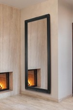 Large Mirror Black Shabby Chic