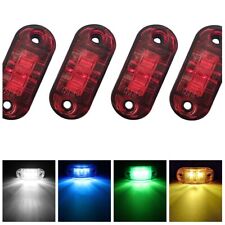 4/8Pcs E4 Truck Trailer Lorry Rear Side 12V Marker Lights Lamps Position 2 Leds
