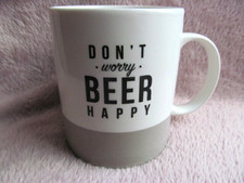 Don't Worry Beer Happy Coffee/Tea Mug Pub Stuff Bell & Curfew Ltd Unused Good 