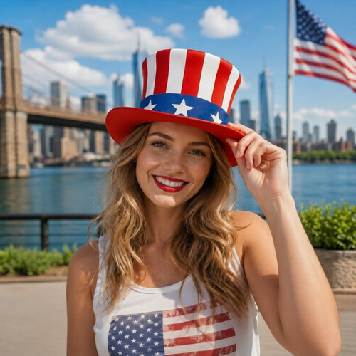 American flag leather - american,