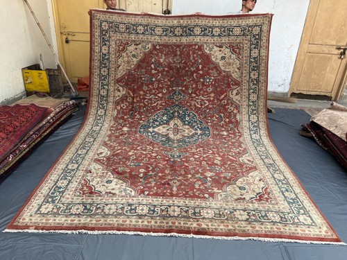 Vintage afghan hand knotted - vintage,