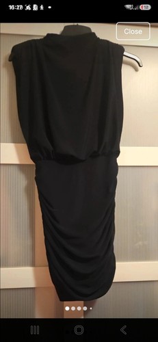Navy blue slinky dress - dress, 8