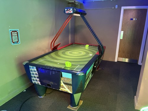 Sam air hockey soccer - soccer, table