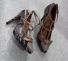 Hobbs Snakeskin Print Leather