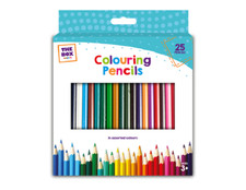 25 Colouring Pencils Set Kids Children Sketching Drawing School Stationery Gift