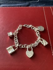 Tiffany And Co. 3 Charms For Bracelet Only Bracelet Is Not Silver Charms Are ￼
