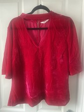 Women's Pink Velvet Top by