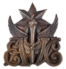 Vintage Antique Old The City Of Edinburgh 1st Artillery Volunteers Cap Badge