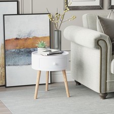 HOMCOM Round Coffee Table with