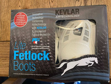 Premier Equine  Airtechnology Lite fetlock boots white size large