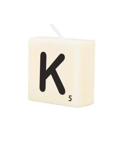 Letter candle - candle, k