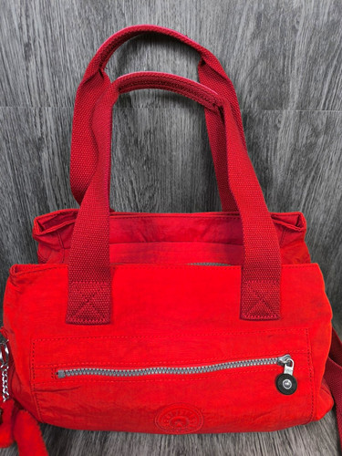 Kipling red orange shoulder - kipling,