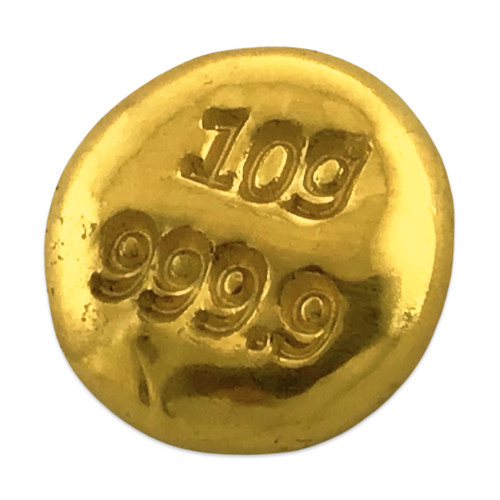 Grams 999 fine solid gold - 10,
