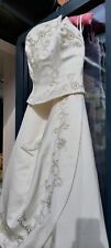 *STUNNING* BENJAMIN ROBERTS Bridal wedding gown, ivory/gold/pearl, size 12/14