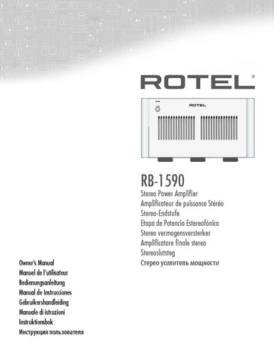 Rotel 1590 amplifier - amplifier, owners