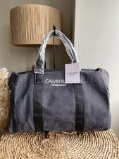 Calvin Klein Fragrances grey duffle bag gym bag New