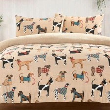 Dog Print Teddy Sherpa Fleece