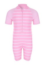 Girls Pink Stripe Sunsafe