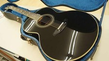 MORRIS WJ-100E Used 1990s Spruce body Rosewood fingerboard Black w/Hard case