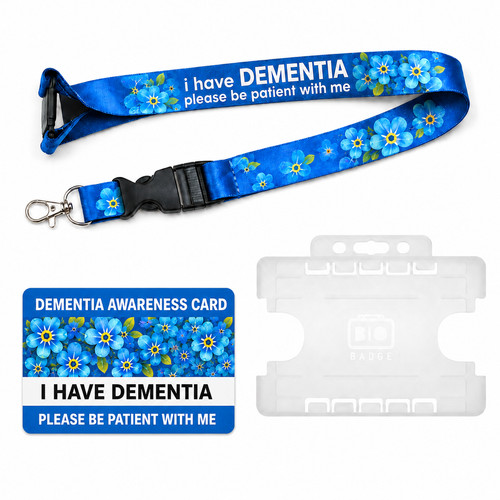 Dementia awareness lanyard - dementia,