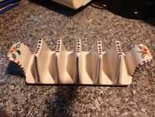Vintage Poole Pottery Toast Rack Traditional Hand Painted