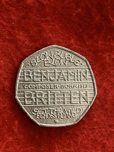 2013 benjamin britten 50p coin - 2013,