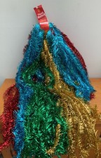 Vintage Swan Wales Christmas Tinsel Garlands x 48 Bundle Red Gold Green Blue