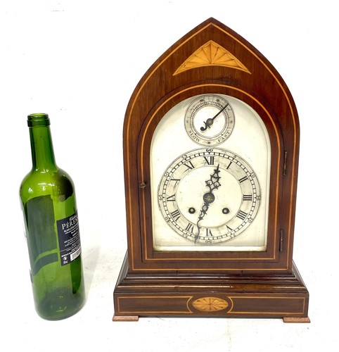 Antique inlaid mahogany lancet - antique,