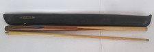 Vintage Pot Black Regent Two Piece Brown Snooker Cue In Black Case