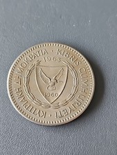 Cyprus 100 Mils Coin 1963 Good