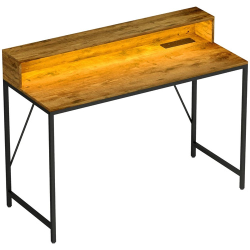 Computer table with led lights - with,